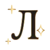 Стикер 13 Коричневые буквы в золотой обводке, иконки