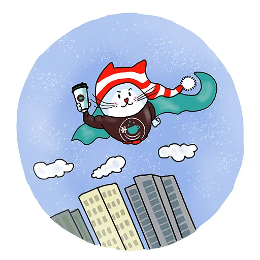 🦸‍♀️ Стикер «Magic Cat» для Telegram