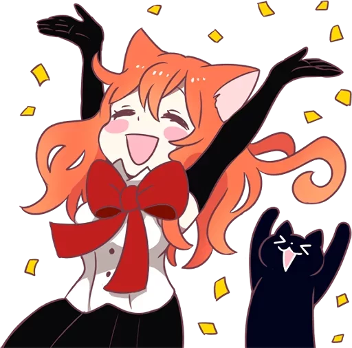 😃 Стикер «Magic Cat - remake Mori» для Telegram