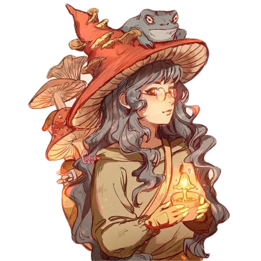 🍄 Стикер «Magical Girls» для Telegram