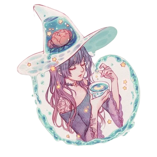 ☕️ Стикер «Magical Girls» для Telegram