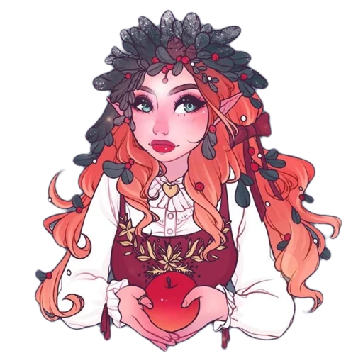 🍎 Стикер «Magical Girls» для Telegram