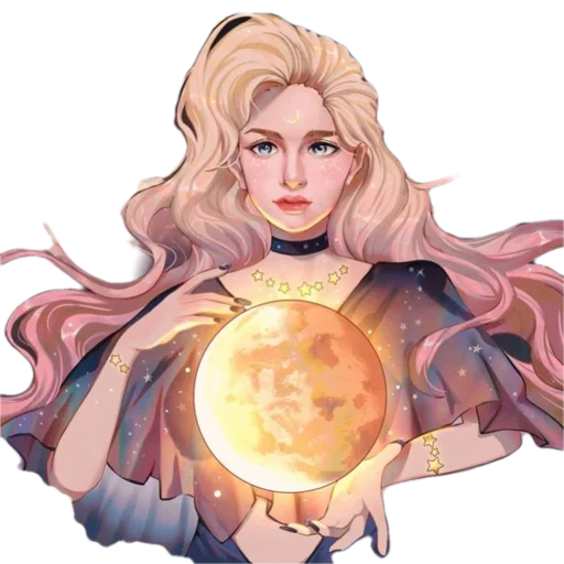 🌕 Стикер «Magical Girls» для Telegram