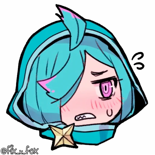😠 Стикер «Mahou Shoujo ni Akogarete» для Telegram