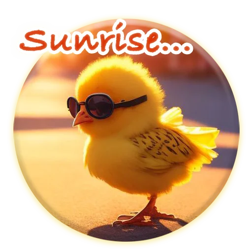 🌅 Стикер «Magic Chicken channel» для Telegram