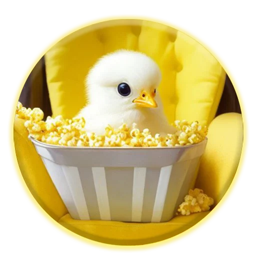 🍿 Стикер «Magic Chicken channel» для Telegram