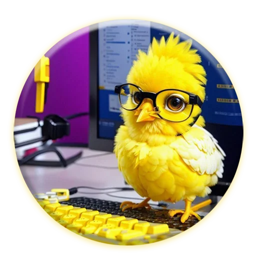 📉 Стикер «Magic Chicken channel» для Telegram