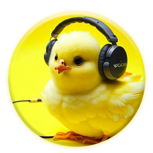 🎧 Стикер «Magic Chicken channel» для Telegram
