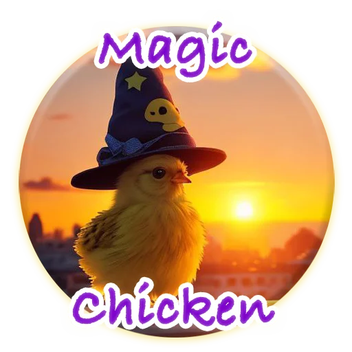 🌇 Стикер «Magic Chicken channel» для Telegram