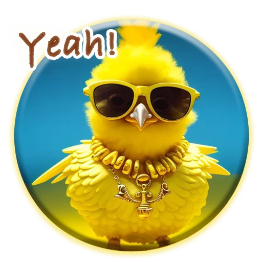 😎 Стикер «Magic Chicken channel» для Telegram