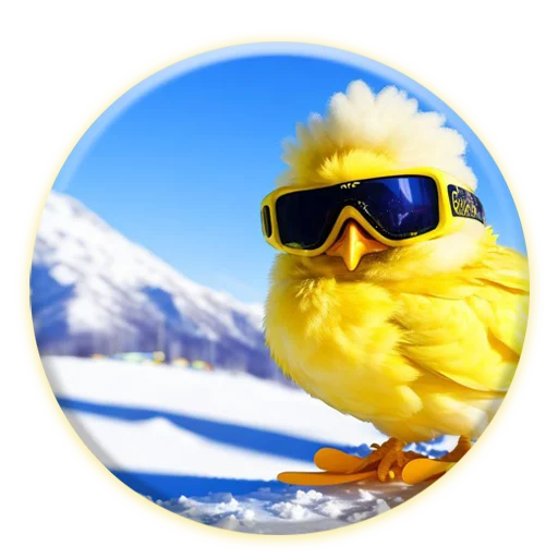 🏂 Стикер «Magic Chicken channel» для Telegram