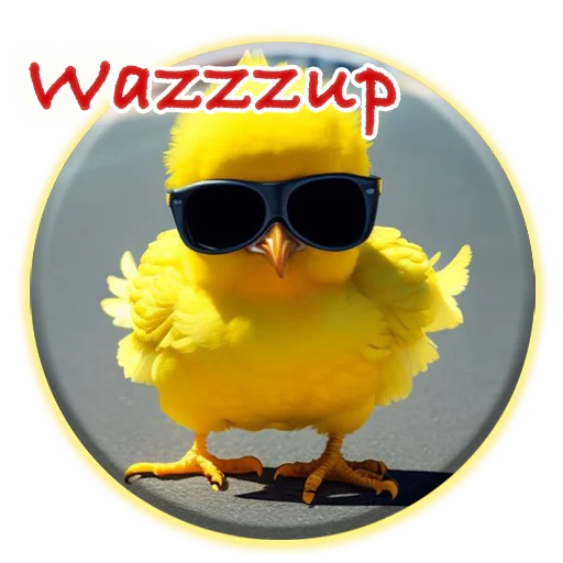 🕶 Стикер «Magic Chicken channel» для Telegram