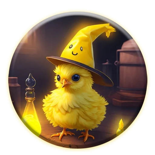 🔮 Стикер «Magic Chicken channel» для Telegram