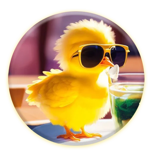 🍹 Стикер «Magic Chicken channel» для Telegram