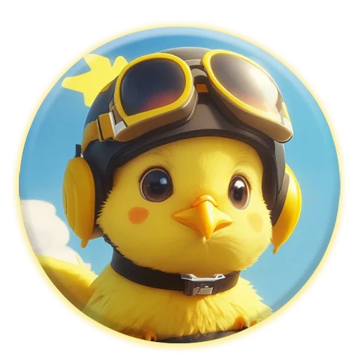 ✈️ Стикер «Magic Chicken channel» для Telegram
