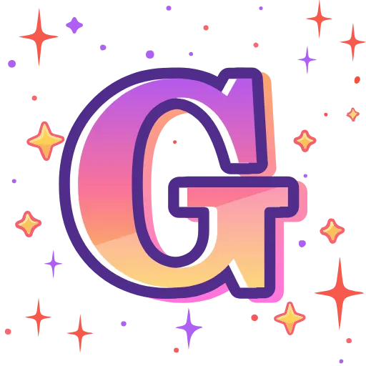 Стикер 42 magic orange ABC