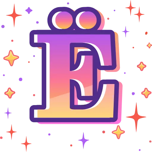 Стикер 7 magic orange ABC