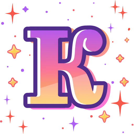 Стикер 12 magic orange ABC