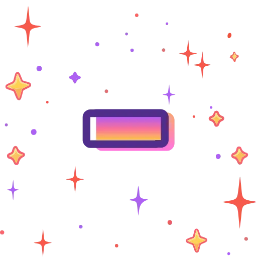 Стикер 56 magic orange ABC