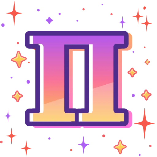 Стикер 17 magic orange ABC