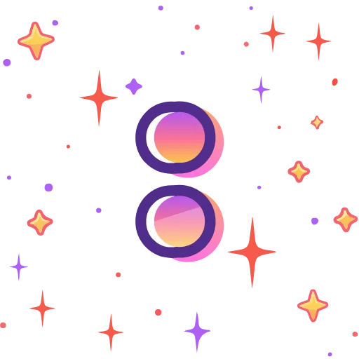Стикер 37 magic orange ABC