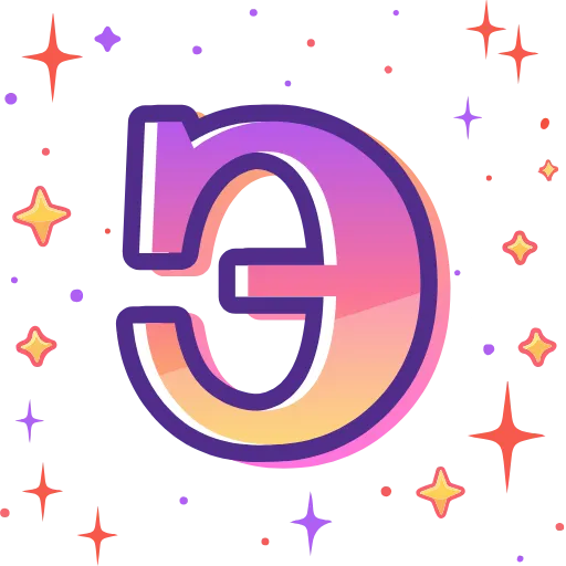 Стикер 31 magic orange ABC