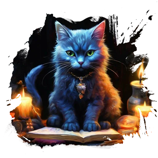 🐈‍⬛ Стикер «чудотворство» для Telegram