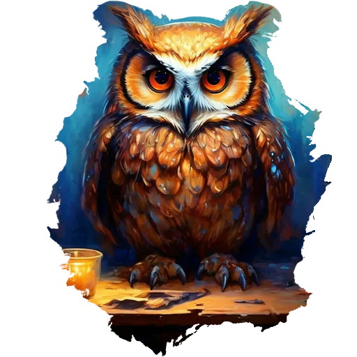🦉 Стикер «чудотворство» для Telegram