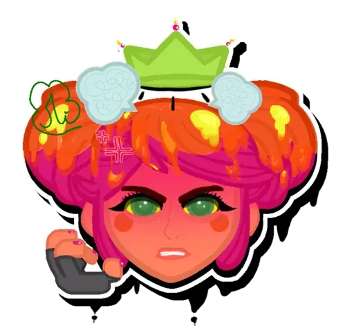 😡 Стикер «Magma Mandy» для Telegram