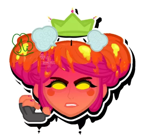 😡 Стикер «Magma Mandy» для Telegram