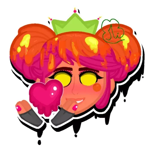 ❤️‍🔥 Стикер «Magma Mandy» для Telegram