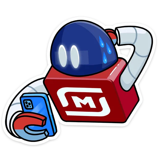 🤔 Стикер «Робот М-3000 из Магнита» для Telegram