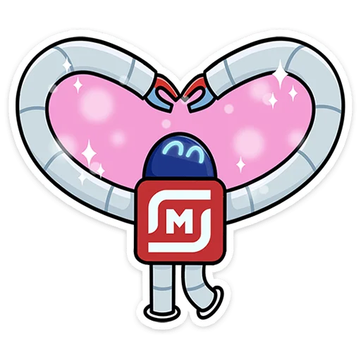 ❤️ Стикер «Робот М-3000 из Магнита» для Telegram