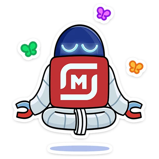 🧘‍♂️ Стикер «Робот М-3000 из Магнита» для Telegram