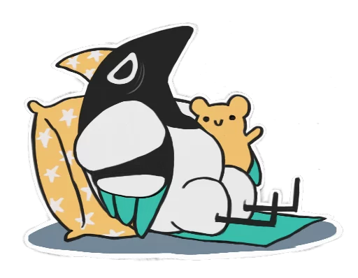 😴 Стикер «Mister Magpie» для Telegram