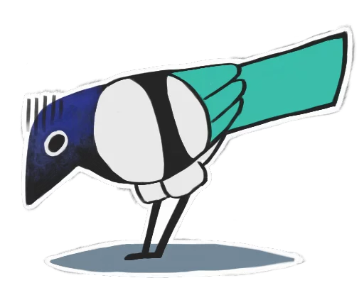 😨 Стикер «Mister Magpie» для Telegram