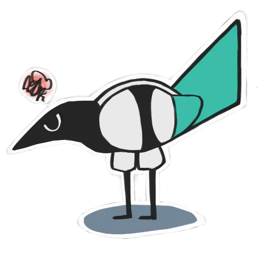 😡 Стикер «Mister Magpie» для Telegram