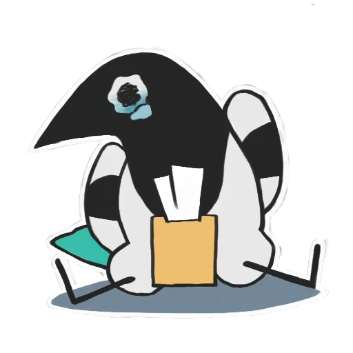 😢 Стикер «Mister Magpie» для Telegram