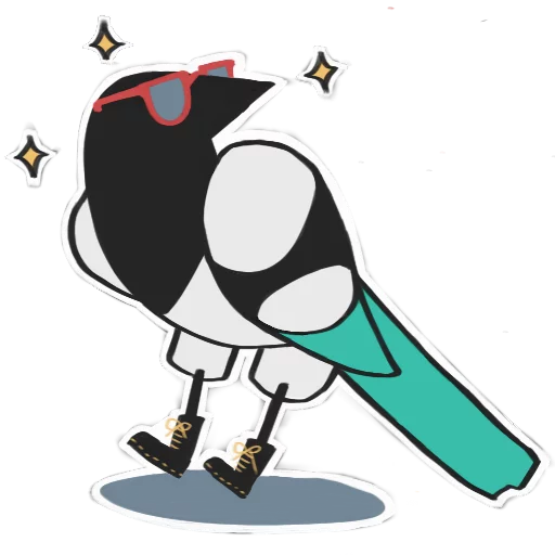 😎 Стикер «Mister Magpie» для Telegram