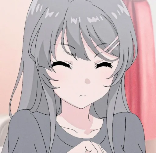 🥡 Стикер «miyyu as mai sakurajima» для Telegram