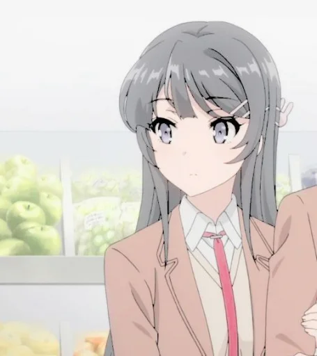 🥡 Стикер «miyyu as mai sakurajima» для Telegram
