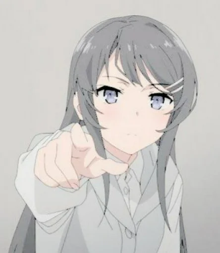 🥡 Стикер «miyyu as mai sakurajima» для Telegram