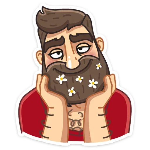 ☺️ Стикер «Макс - Брутальный снаружи, добрый внутри&;» для Telegram