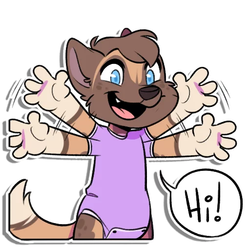 👋 Стикер «Malaika Kiddo» для Telegram