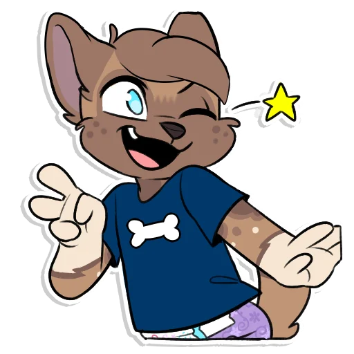 😉 Стикер «Malaika Kiddo» для Telegram