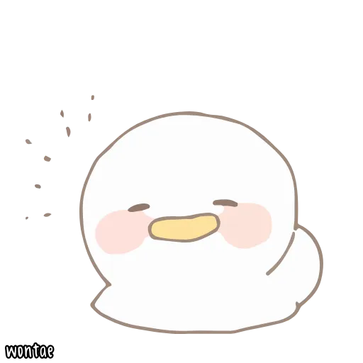 ☁️ Стикер «말랑오리 꾸왁» для Telegram
