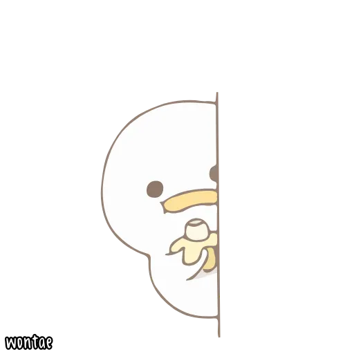 ☁️ Стикер «말랑오리 꾸왁» для Telegram
