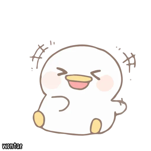☁️ Стикер «말랑오리 꾸왁» для Telegram