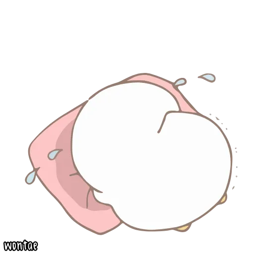 ☁️ Стикер «말랑오리 꾸왁» для Telegram