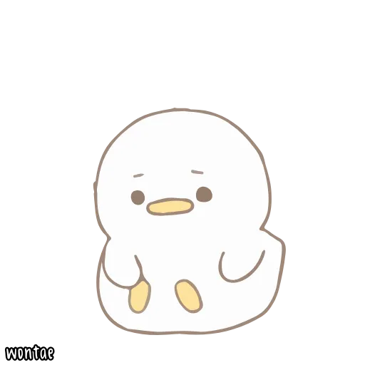 ☁️ Стикер «말랑오리 꾸왁» для Telegram
